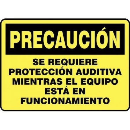 Accuform OSHA CAUTION Safety Sign HEARING SHMPPE712VS SHMPPE712VS
